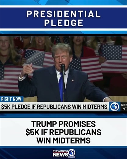 #trump makes $5K pledge