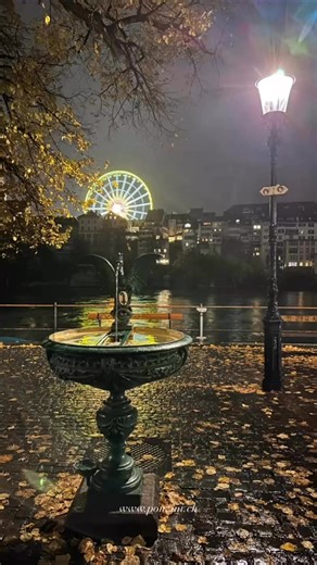 Sa. 01.11.2025 am Abend am Bach mit dem schönsten Brunnen von Basel !! 👍😎🤩 | Markus Ponzini