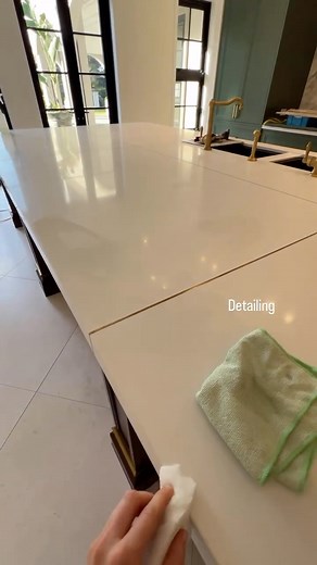 Detailing in my dream kitchen 🧼 #buildersclean #cleaning #clean | Construct Cleans