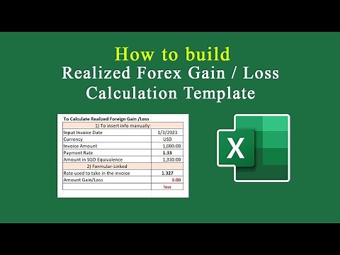 Excel - How to Build Realized Foreign Exchange Gain / Loss Calculation Template