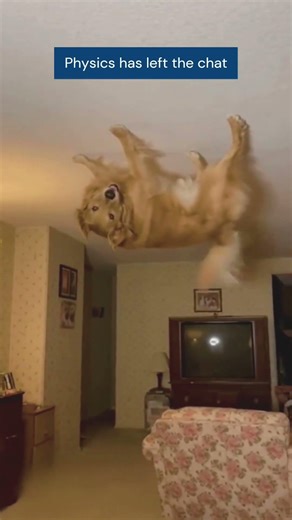 Dog Defies Gravity, Crawls on the Ceiling 😂🐶