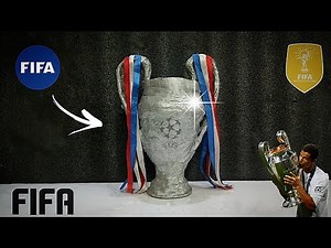 How to make UEFA Champions league Trophy D.I.Y UEFA Trophy [UCL]-Trophy MTARTS #fifaworldcup