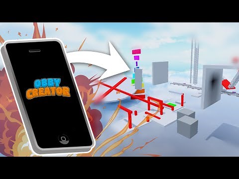 Playing Obby Creator on MOBILE (Roblox Obby Creator)