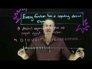 26. A Decimal that does not Repeat is not a Fraction (Exploding Dots)