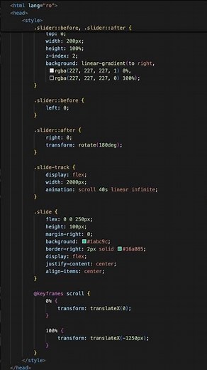 CSS Infinite Carousel Explained in 40 seconds! #shorts #viral #coding