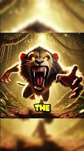 The Monkey With The Lion Mask #chatgptfunny #cartoon #unitedstates #animation