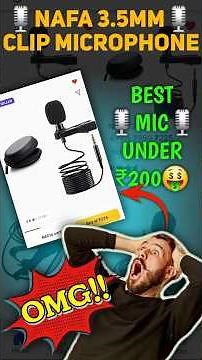 NAFA 3.5mm Clip Mic🎙️Unboxing📦🔥 | Best Budget🤑 Microphone🎙️ for Smartphones📱! #unboxing #microphone