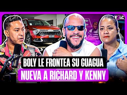 BOLI ECHA VAINAS CON SU GUAGUA NUEVA A RICHARD Y KENNY Y TODOS DEL SHOW “NI LE QUITE LOS PLÁSTICOS”