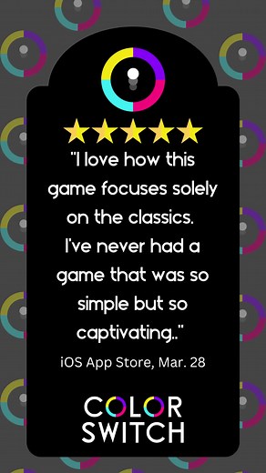 If you're looking for a captivating game that's sure to become a fan favorite, you have to check out Color Switch! 🎮 Download now and join the millions of players who can't get enough of this challenging and exciting game. Don't wait, start playing today! 😍 #ColorSwitch #ColorSwitchLife #MobileGamingCommunity | Color Switch