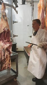 15K views · 183 reactions | Howard is breaking down beef from the 2024 MidState Fair into primal cuts in the cooler, streamlining the process for when butchers bring it to the cutting table. Next, they’ll follow customers’ custom cutting instructions, like steak thickness and package quantity. California Mid-State Fair | Freedom Meat Lockers | Facebook