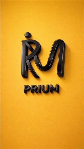 PRIUM name logo design #logo #logodesign #shorts