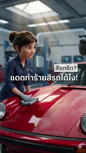 "ทำไมแดดถึง 'กัด' สีรถคุณจนซีด? ☀️🚗"Description: เจาะลึกกระบวนการ $Ph...