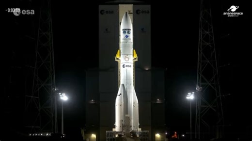 欧洲阿丽亚娜6运载火箭成功发射Metop-SG A1(Sentinel-5A)气象卫星