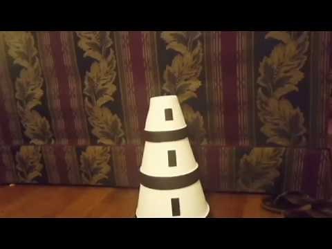 Turn Flower Pots Into a Lighthouse w/ working light!