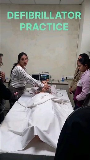 USE OF DEFIBRILLATOR || DEFIBRILLATOR PRACTICE || AED || SHOCK || CPR || ACLS