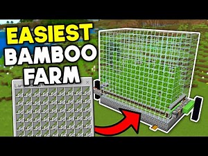 Easiest Bamboo Farm Minecraft Bedrock 1.21 (2025)
