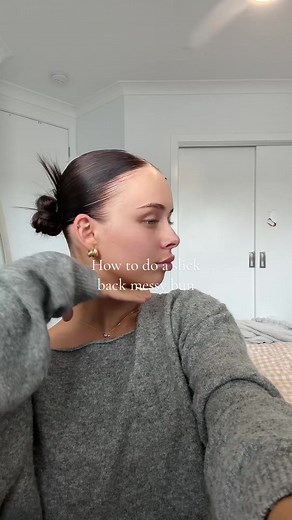 Slickback Messy Bun Tutorial | Step-by-Step Guide