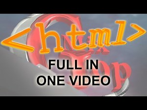 دورة تعلم تصميم مواقع الإنترنت بـ HTML في فيديو واحد من الصفر الي الإحتراف