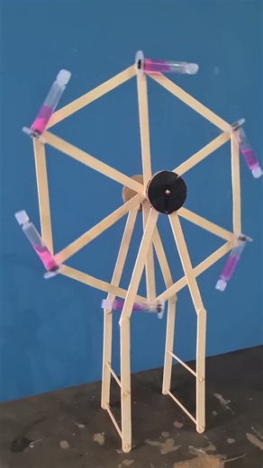 Perpetual motion mechanism #diy #freerotation