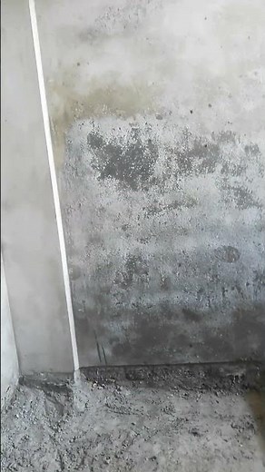 efflorescence on plaster wall#salt patches#mistakes#construction#shorts
