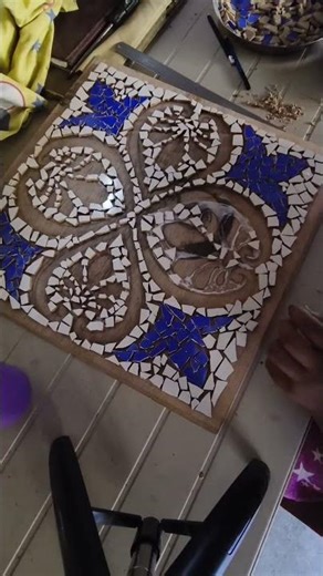mosaic art 🤌🌱#trending #fyp #hard work #college assignment...