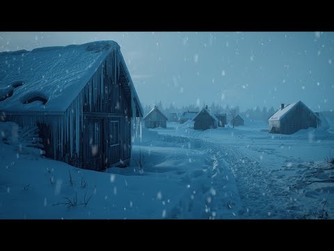 8-Hours Violent Snowstorm in Complete Isolation: Intense Howling Winds for Deep Sleep