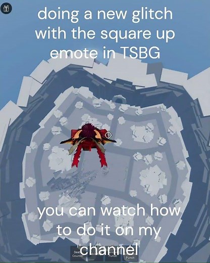 using new square up emote glitch in TSBG #roblox