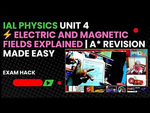 Electric & Magnetic Fields Motion of Charged Particles Explained IAL Physics Unit 4