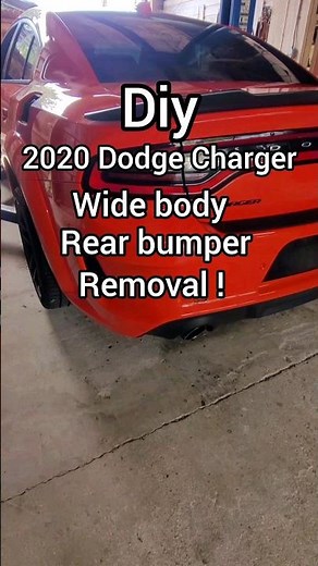 Diy tips- 2020 Dodge Charger widebody how to remove rear bumper #automobile