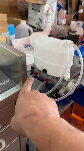 How to bench bleed a master cylinder in 60 seconds.