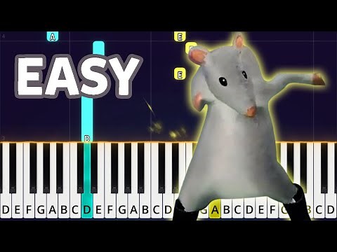 RAT DANCING MEME SONG - Easy Piano Tutorial