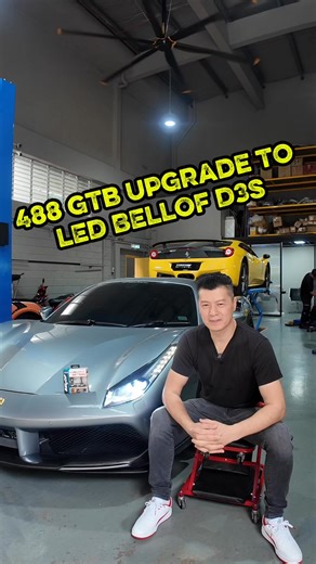 Ferrari 488 GTB upgraded from traditional D3S Xenon HID to Bellof 6500K LED Bulbs — a massive leap in lighting performance! 💡 Super bright D3S 10,000lm vs. standard Philips D3S Xenon at only 2,300lm. That’s more than 4x brighter, giving you unmatched visibility and safety. ✅ 100% Made in Japan — trusted quality from Bellof ✅ Direct replacement, full Plug & Play ✅ Suitable for any car factory-fitted with HID Xenon: BMW, MINI, Mercedes-Benz, Porsche, Ferrari and more Light up your night drive wit