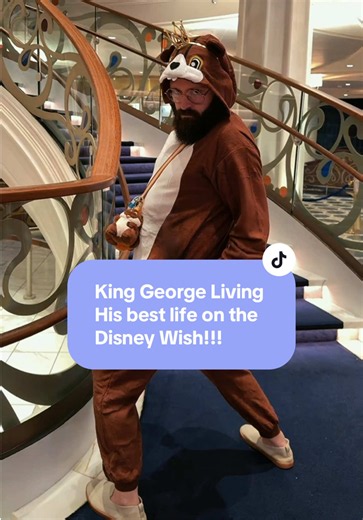 It’s Halloween on the high seas and King George is living it up aboard the Disney Wish! #DisneyBelieveReveal #DisneyCruiseLine #hoppers #Halloween #Disneycruise @Disney Parks