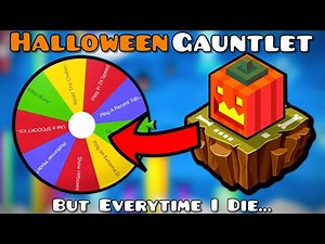 Playing Geometry Dash Halloween Levels, but with CHALLENGES...