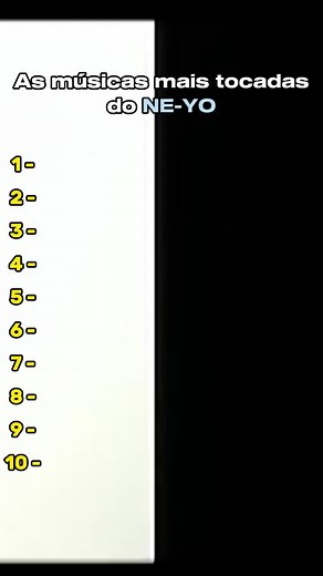 As músicas mais tocadas do NE-YO