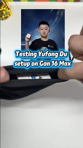 How a PRO sets up the GAN 16 Maglev MAX! 🧩💎 (Yufang Du Settings) #shorts #rubikscube #speedcubing