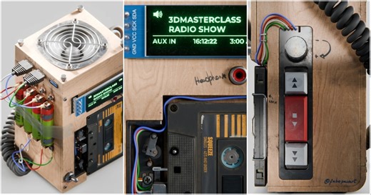 Breakdown: Detailed DIY Radio In Blender