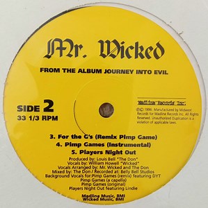 Mr. Wicked - Pimp Games / Players Night Out