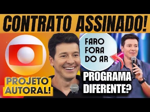 🔴 RODRIGO FARO IS THE NEW NAME AT GLOBO!