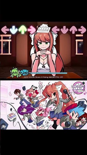 Epiphany with lyrics - FNF Doki Doki Takeover Plus