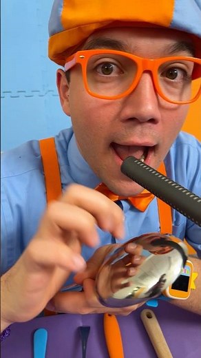 SHHH! It's Blippi's SPOON ASMR Challenge! #blippi #shorts