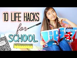 10 DIY Life Hacks for School and Studying EVERY student should know! | Study Tips and Organization