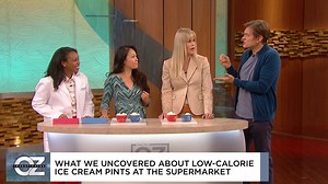 Regular v. low-calorie ice cream: Can you tell the difference? | Dr. Mehmet Oz