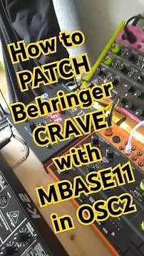 how to patch Behringer crave with mbase11 in osc2 #acid #techno #technodance #electronicmusic