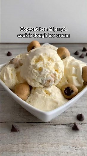 Copycat Ben & Jerry’s cookie dough ice cream