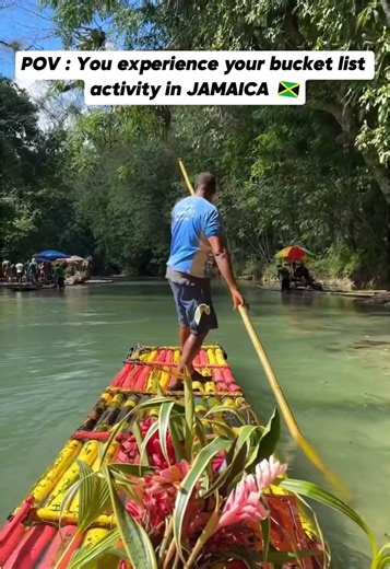 Pure bliss on the Martha Brae! Bamboo rafting down the serene river was so peaceful, surrounded by lush greenery. And the limestone massage? Absolutely divine! My feet feel incredibly soft and refreshed. A truly unique and relaxing Jamaican experience! 📌 Save this for your next trip & add bamboo rafting to your 2025 bucket list We offer tours, excursions, transportation, nightlife, shopping, accommodations, and much more. DM @catchacabntours or click the link in our bio to book your adventure!