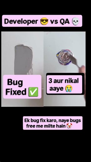 Day 51 of developer pain | QA 😎 vs Developer 💀 #softwareengineer #developer
