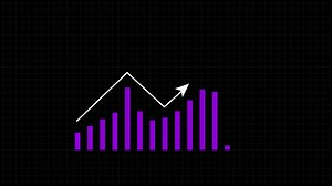 Download Graph going up rising bar graph, Stock market graph, Financial graph analysis. 4K Resolution for free