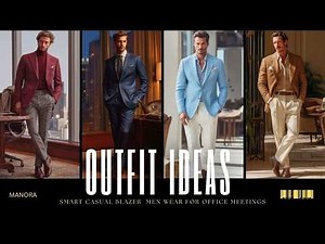 20 Smart Casual Blazer Outfit Ideas Men Wear for Office Meetings | Men’s fashion