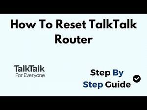 How To Reset TalkTalk Router